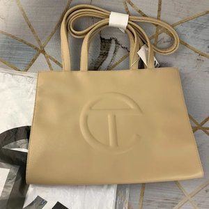 Telfar Bag Medium Creamy white Tan